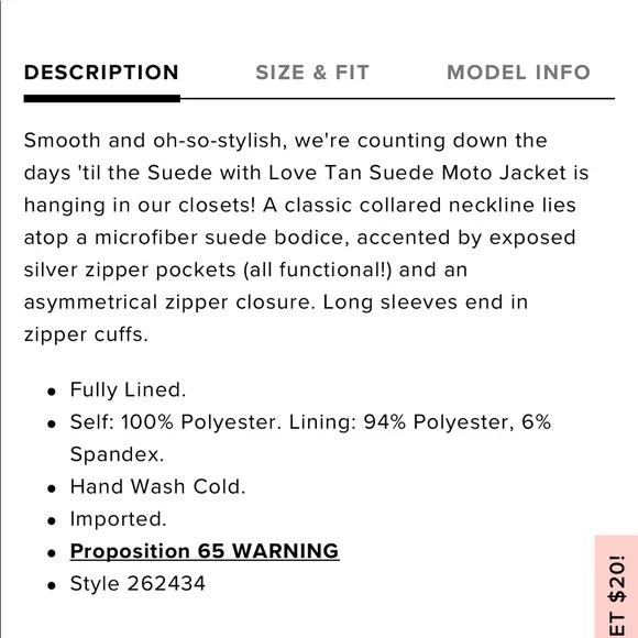 Lulus Suede With Love Tan Suede Moto Jacket. No rages, inside tag is cut - Picture 8 of 9